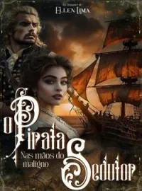 Capa do Romance O pirata sedutor. Nas mãos do maligno