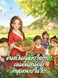 ภาพปกนิยาย ข้ามเป็นแม่ผัวใจร้าย! คนอื่นหนีอด ข้าขุดทองในไร่!