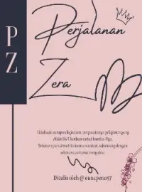 Sampul Novel Perjalanan Zera 