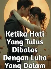 Sampul Novel Ketika Hati Yang Tulus Dibalas Dengan Luka Yang Dalam