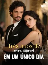 Capa do Romance Três anos de amor, dispersos em um único dia