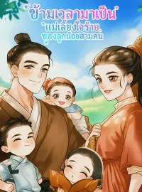 ภาพปกนิยาย ข้ามเวลามาเป็นแม่เลี้ยงใจร้ายของลูกน้อยสามคน