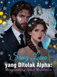 Sampul Novel Sang Luna yang Ditolak Alpha: Mengandung Anak Musuhnya