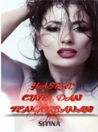 Sampul Novel HASRAT, CINTA, DAN PENGORBANAN