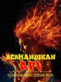 Sampul Novel Bermandikan Api: Kisah Reinkarnasi Seorang Putri